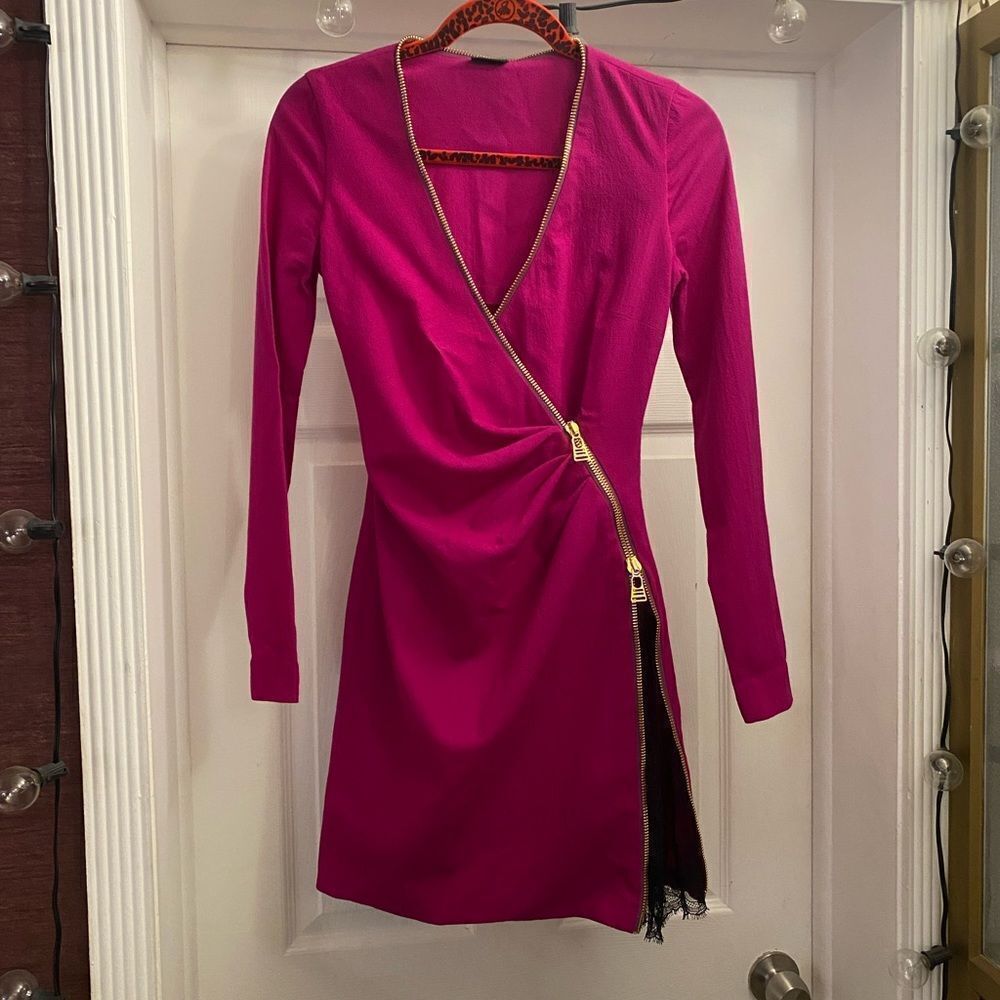 La Perla absolutely stunning fuchsia color mini dress, size 0